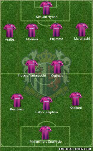 Cerezo Osaka 4-2-3-1 football formation