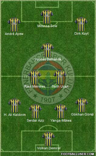 Fenerbahçe SK Formation 2013