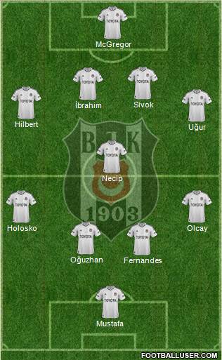 Besiktas JK Formation 2013