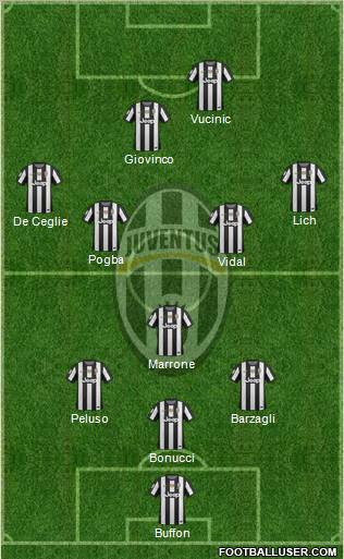 Juventus Formation 2013