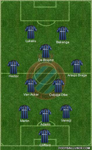 Club Brugge KV Formation 2013