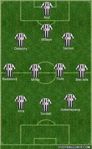 Newcastle United Formation 2013