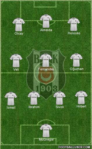 Besiktas JK Formation 2013
