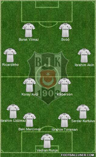 Besiktas JK Formation 2013