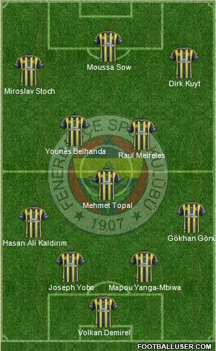 Fenerbahçe SK Formation 2013