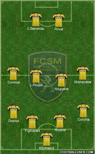 FC Sochaux-Montbéliard Formation 2013