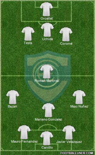 Gimnasia y Esgrima de Concepción del Uruguay Formation 2013