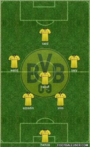 Borussia Dortmund Formation 2013