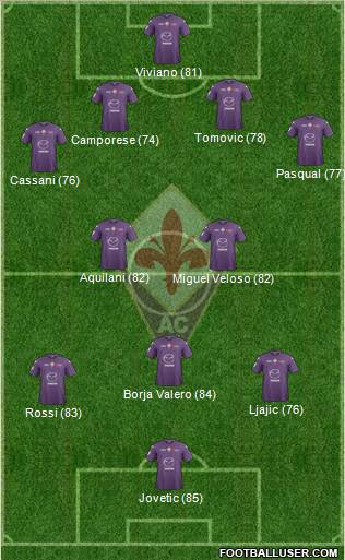 Fiorentina Formation 2013