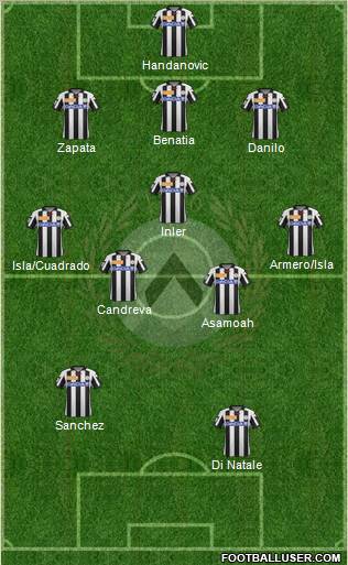 Udinese Formation 2013