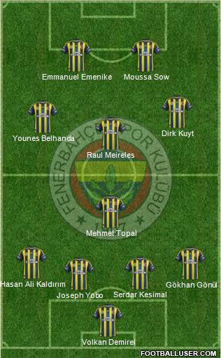 Fenerbahçe SK Formation 2013