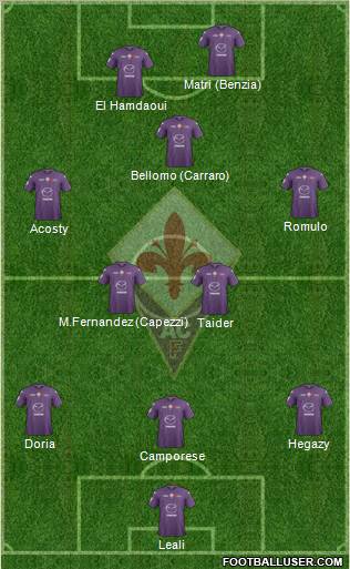 Fiorentina Formation 2013