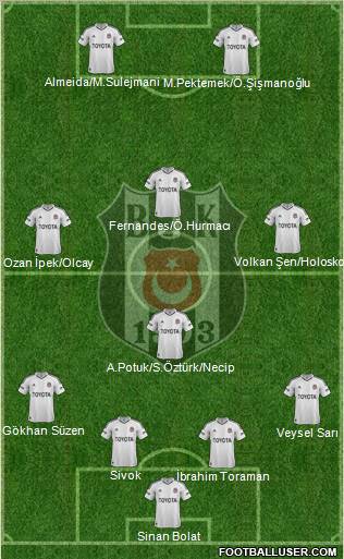 Besiktas JK Formation 2013