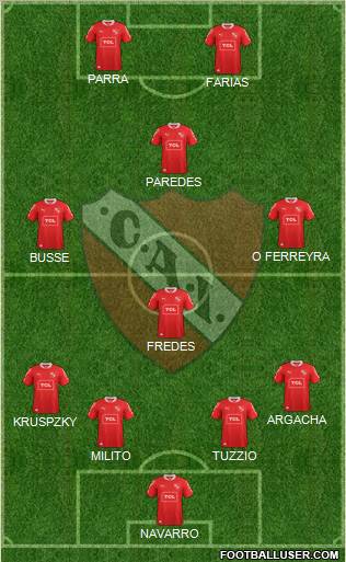 Independiente Formation 2013