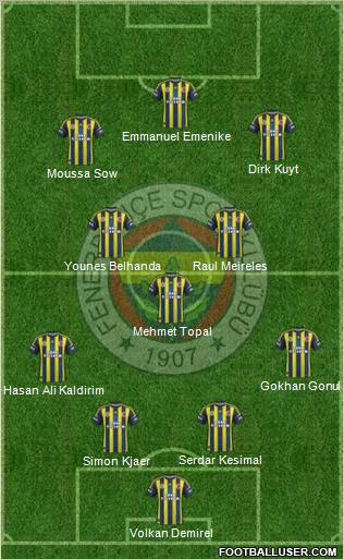 Fenerbahçe SK Formation 2013