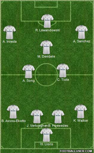 Tottenham Hotspur Formation 2013