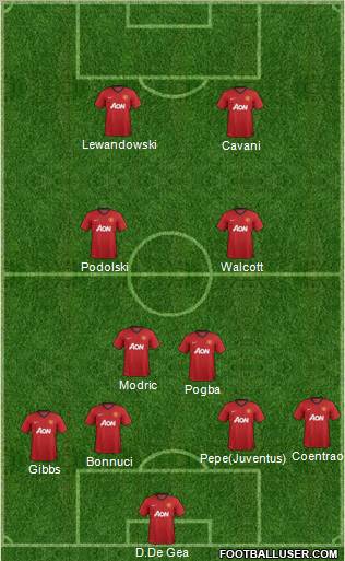 Manchester United Formation 2013