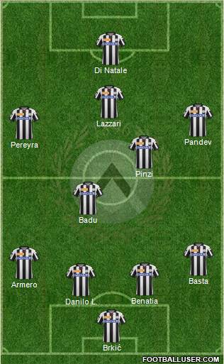 Udinese Formation 2013
