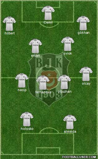 Besiktas JK Formation 2013