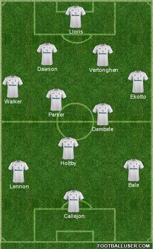 Tottenham Hotspur Formation 2013