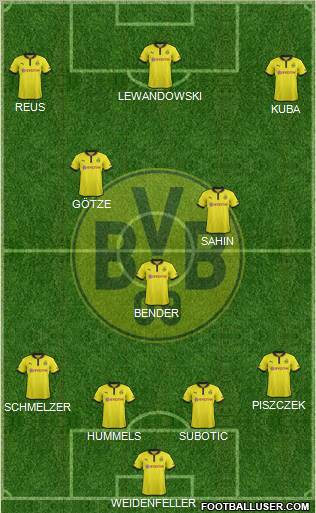 Borussia Dortmund Formation 2013