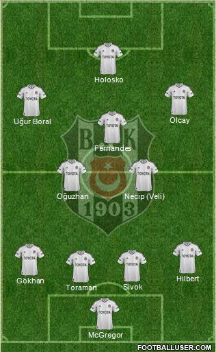 Besiktas JK Formation 2013