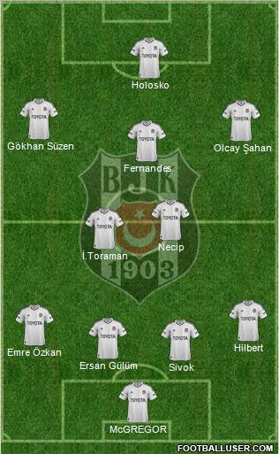 Besiktas JK Formation 2013