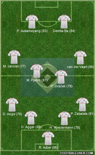 Hamburger SV Formation 2013