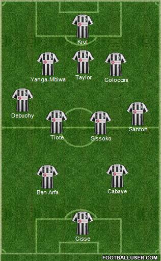 Newcastle United Formation 2013