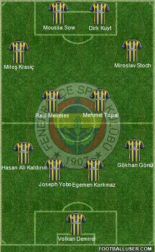 Fenerbahçe SK Formation 2013