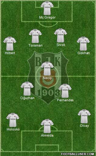 Besiktas JK Formation 2013