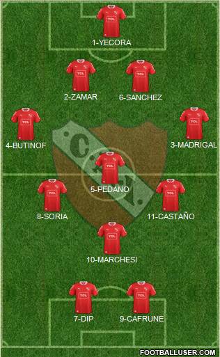 Independiente Formation 2013
