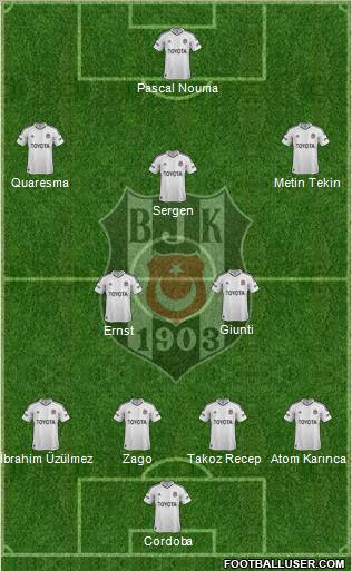 Besiktas JK Formation 2013