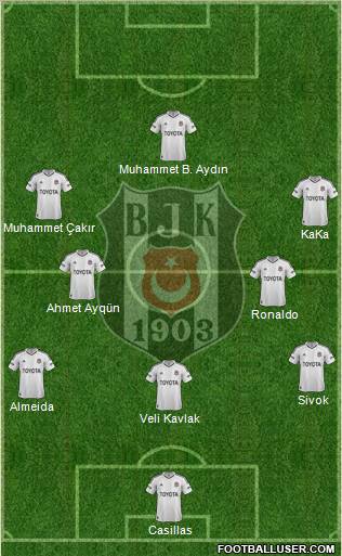 Besiktas JK Formation 2013
