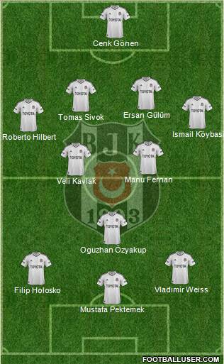 Besiktas JK Formation 2013