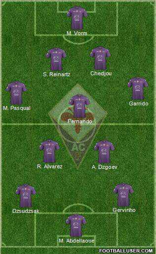 Fiorentina Formation 2013