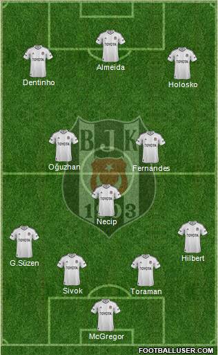 Besiktas JK Formation 2013