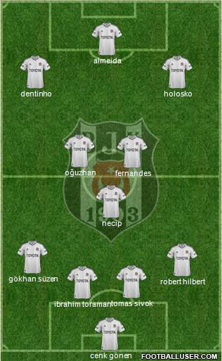Besiktas JK Formation 2013