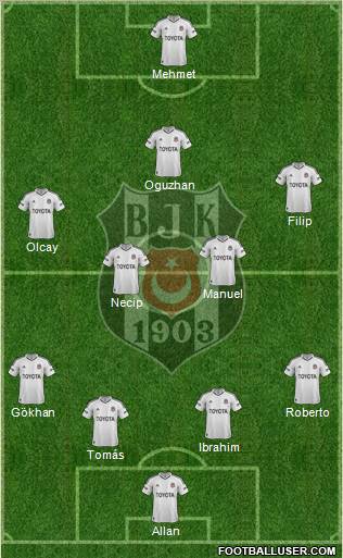 Besiktas JK Formation 2013