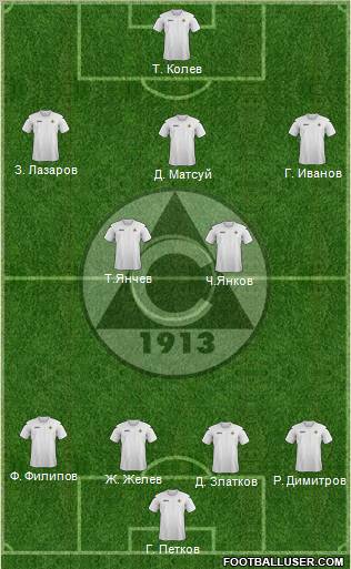 Slavia (Sofia) football formation