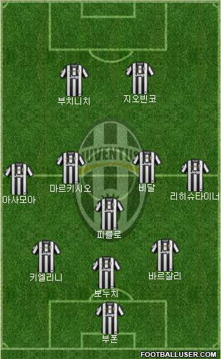 Juventus Formation 2013