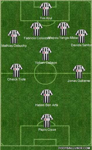 Newcastle United Formation 2013