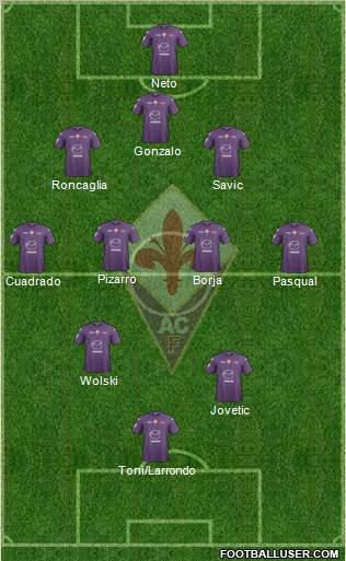 Fiorentina Formation 2013
