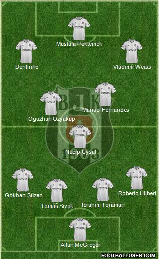 Besiktas JK Formation 2013