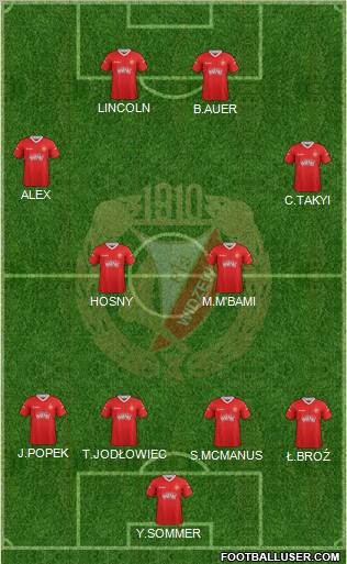 Widzew Lodz Formation 2013