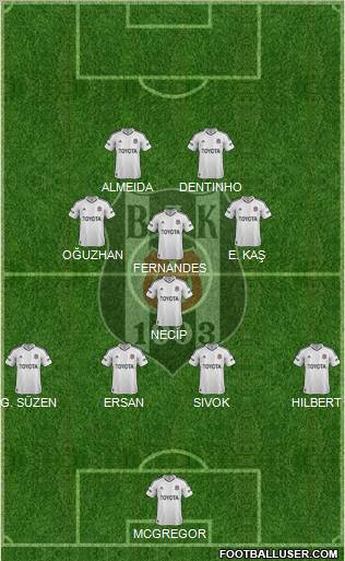 Besiktas JK Formation 2013