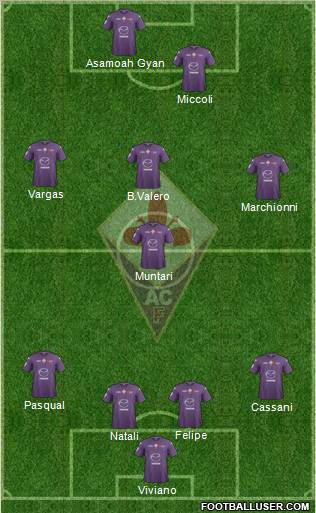 Fiorentina Formation 2013