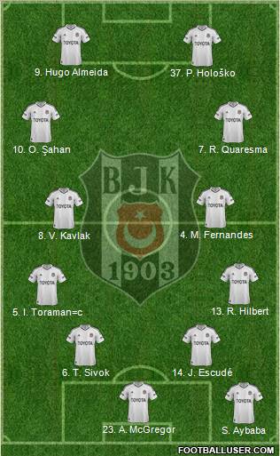 Besiktas JK Formation 2013