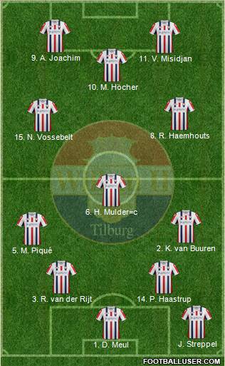 Willem II football formation