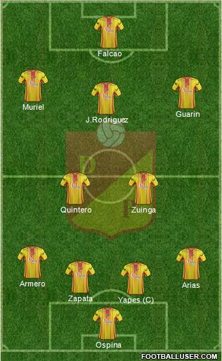 CS Deportivo Pereira Formation 2013